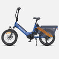 Engwe LE20 EU E-Bike - 20 Inch Tires 250W Motor Dual Battery 48V38.4AH Hydraulic Brakes - Blue