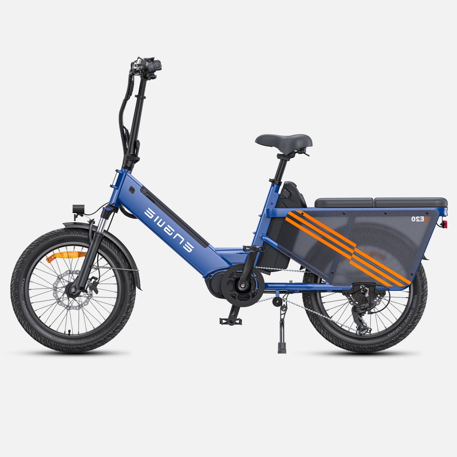 Engwe LE20 EU E-Bike - 20 Inch Tires 250W Motor Dual Battery 48V38.4AH Hydraulic Brakes - Blue