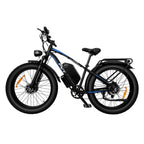 PVY MAX26 FT Vélo électrique 250W*2 Moteur 48V30AH Batterie Pneus 26 pouces Frein à disque hydraulique - Noir