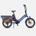 Engwe LE20 EU E-Bike - 20 Inch Tires 250W Motor Dual Battery 48V38.4AH Hydraulic Brakes - Blue