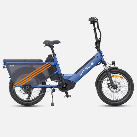 Engwe LE20 EU E-Bike - 20 Zoll Reifen 250W Motor Doppelbatterie 48V38.4AH Hydraulischen Bremsen - Blau