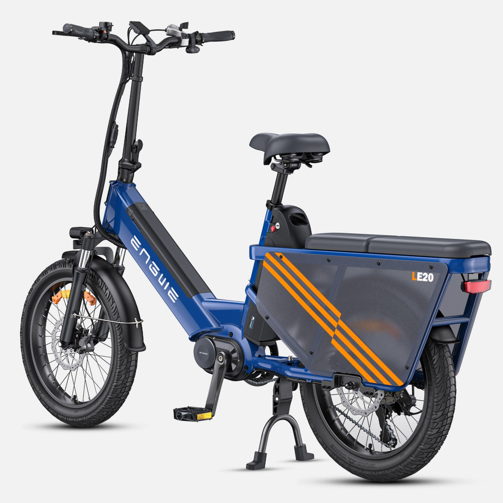 Engwe LE20 EU E-Bike - 20 Inch Tires 250W Motor Dual Battery 48V38.4AH Hydraulic Brakes - Blue
