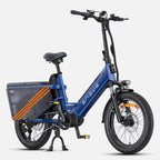 Engwe LE20 EU E-Bike - 20 Inch Tires 250W Motor Dual Battery 48V38.4AH Hydraulic Brakes - Blue