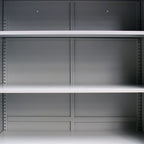 vidaXL Büroschrank mit 2 Türen Stahl 90x40x180 cm Grau