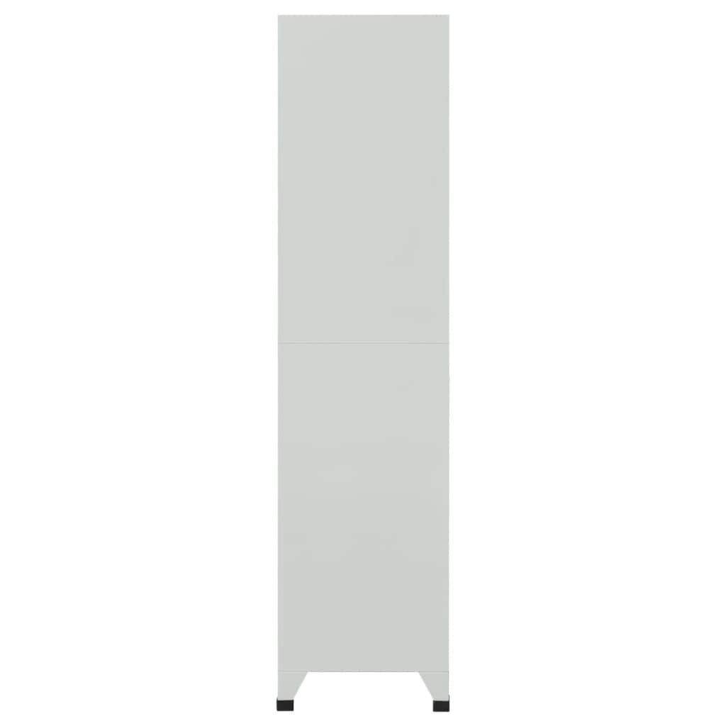 vidaXL Schließfachschrank mit 6 Fächern Stahl 90x45x180 cm Grau