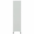 vidaXL Schließfachschrank mit 6 Fächern Stahl 90x45x180 cm Grau