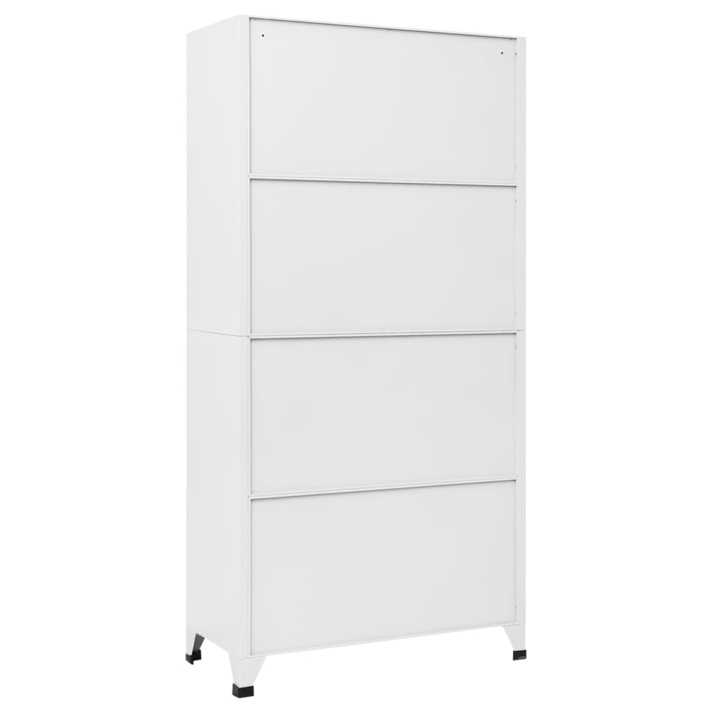 vidaXL Schließfachschrank mit 9 Fächern Stahl 90x45x180 cm Grau