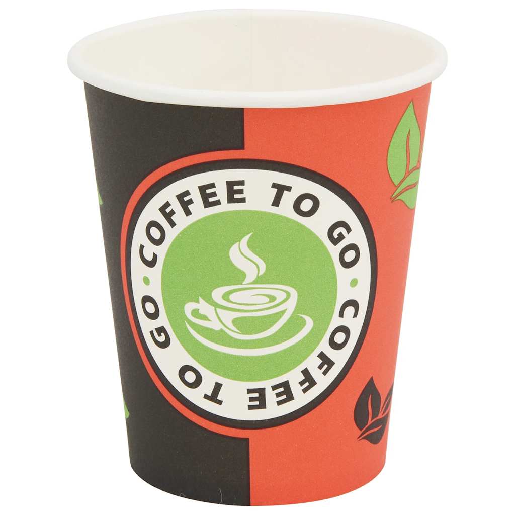 vidaXL 1000 Stk. Einweg-Kaffeebecher Pappe 240 ml (8 oz)