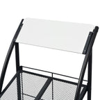 vidaXL Zeitschriftenständer 47 x 40 x 134 cm Schwarz und Weiß A4
