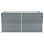 vidaXL Hochbeet 160 x 80 x 77 cm Verzinkter Stahl Grau