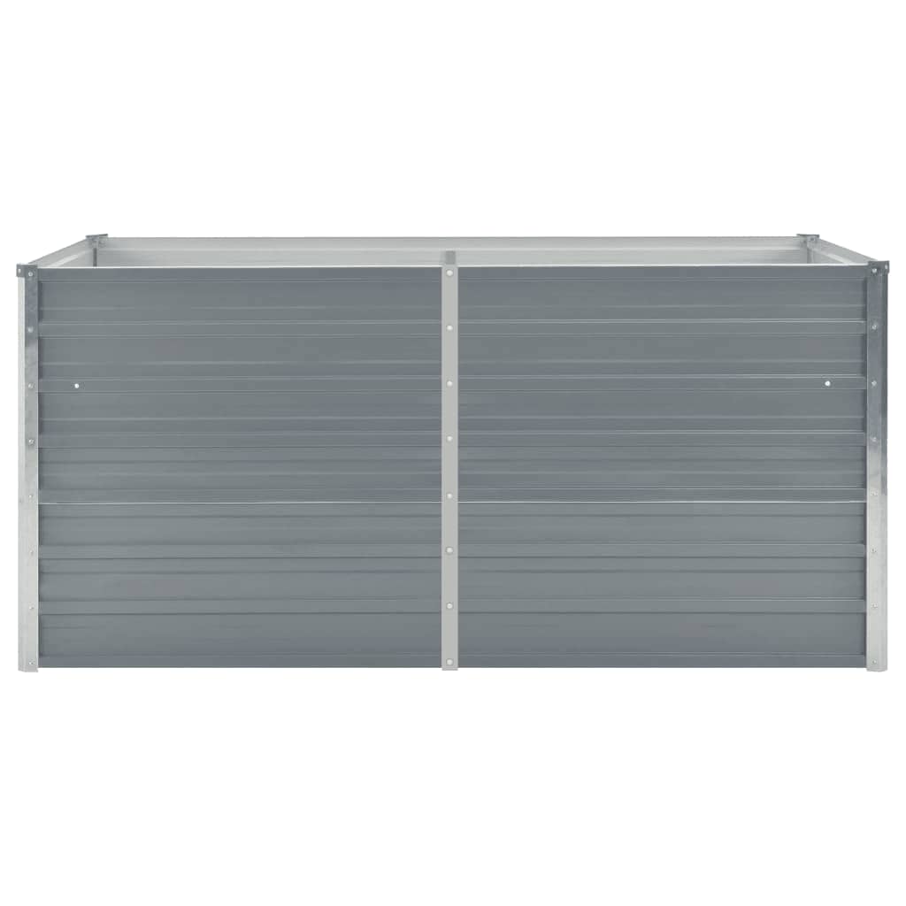 vidaXL Hochbeet 160 x 80 x 77 cm Verzinkter Stahl Grau