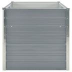 vidaXL Hochbeet 160 x 80 x 77 cm Verzinkter Stahl Grau