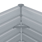 vidaXL Hochbeet 160 x 80 x 77 cm Verzinkter Stahl Grau