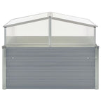 vidaXL Gewächshaus Grau Verzinkter Stahl 100×100×85 cm