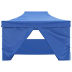 vidaXL Faltzelt Pop-Up mit 4 Seitenteilen 3x4,5 m Blau