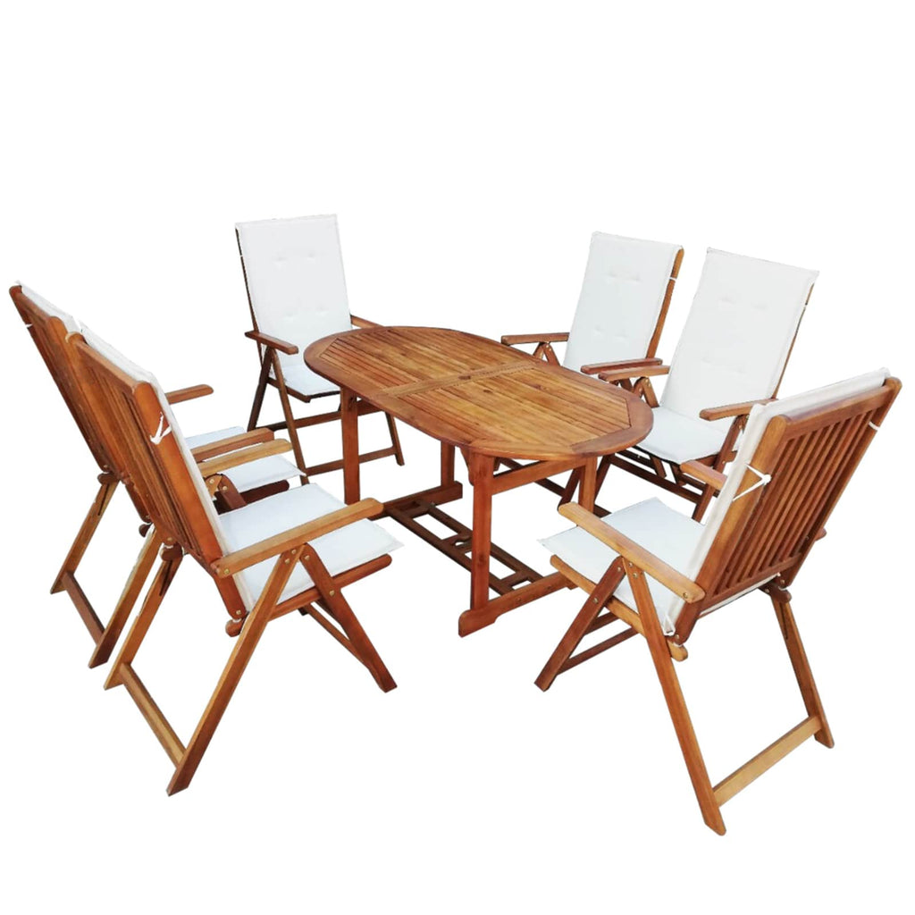 vidaXL Möbelset Braun Holz