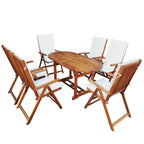 vidaXL Möbelset Braun Holz