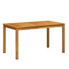 vidaXL Gartentisch 140x80x74 cm Massivholz Akazie