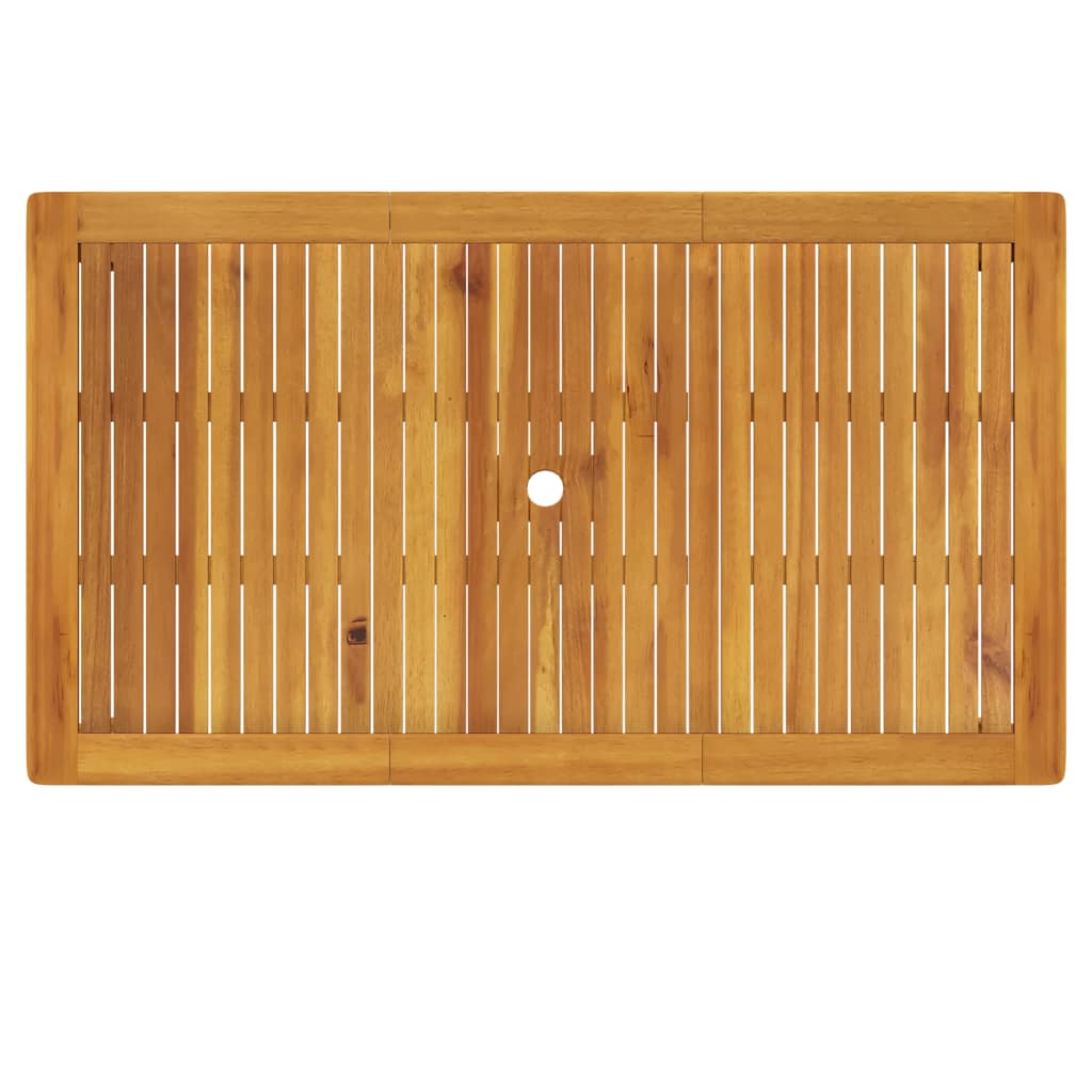 vidaXL Gartentisch 140x80x74 cm Massivholz Akazie