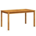 vidaXL Gartentisch 140x80x74 cm Massivholz Akazie