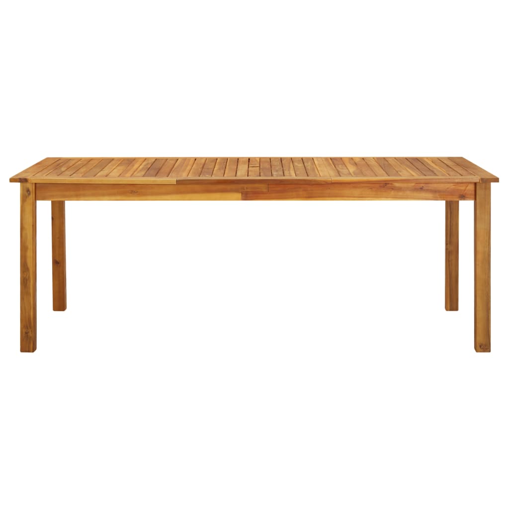 vidaXL Gartentisch 200x90x74 cm Akazie Massivholz