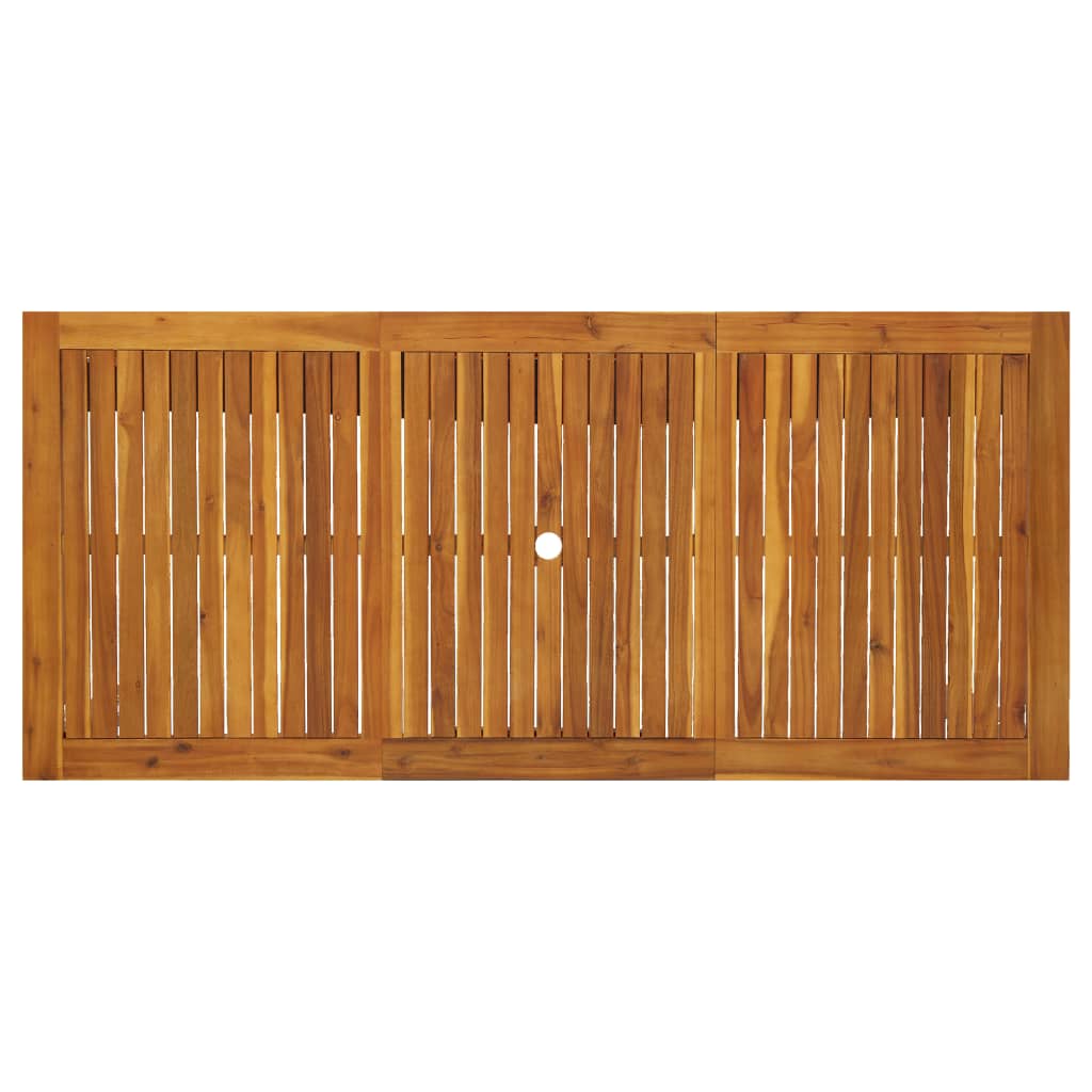 vidaXL Gartentisch 200x90x74 cm Akazie Massivholz