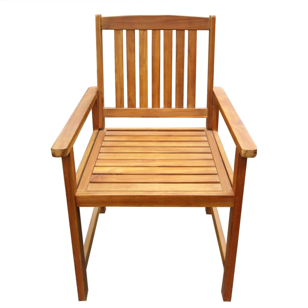 vidaXL Gartenstühle 2 Stk. Massivholz Akazie Braun