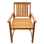 vidaXL Gartenstühle 2 Stk. Massivholz Akazie Braun