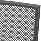 vidaXL Stapelbare Gartenstühle 2 Stk. Stahl Grau