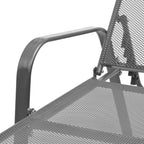 vidaXL Sonnenliege Stahl Anthrazit