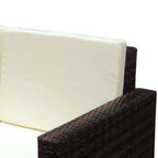 vidaXL 2-tlg. Garten-Lounge-Set mit Auflagen Poly Rattan Braun