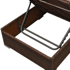vidaXL 3-tlg. Garten-Lounge-Set mit Kissen Poly-Rattan Braun