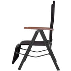 vidaXL Liegestuhl Poly Rattan Braun