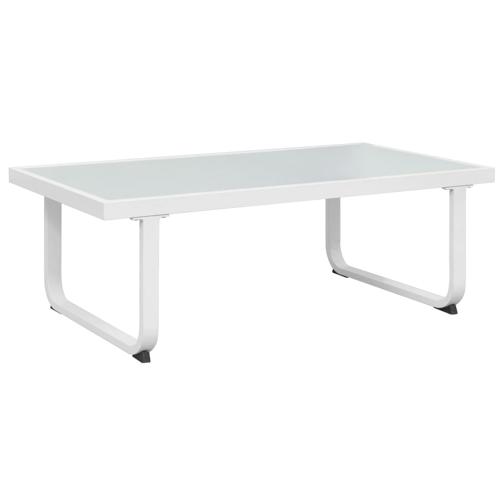 vidaXL 4-tlg. Garten-Lounge-Set mit Auflagen Aluminium Schwarz