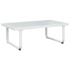 vidaXL 4-tlg. Garten-Lounge-Set mit Auflagen Aluminium Schwarz