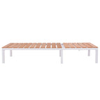 vidaXL Sonnenliege Aluminium und WPC Braun