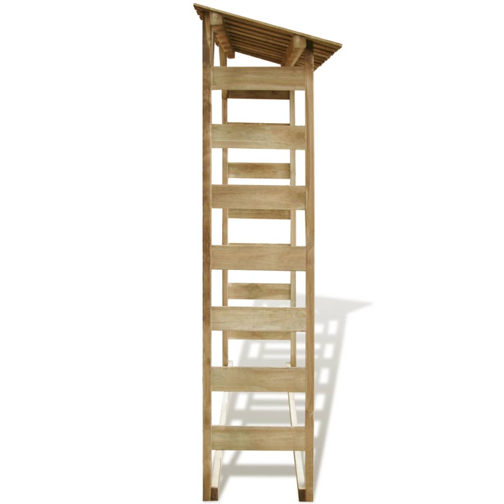 vidaXL Feuerholz-Lagerschuppen 150×44×176 cm Imprägniertes Kiefernholz