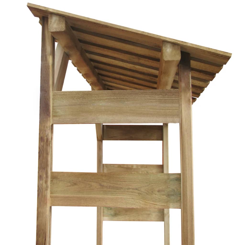 vidaXL Feuerholz-Lagerschuppen 150×44×176 cm Imprägniertes Kiefernholz
