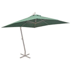 vidaXL Ampelschirm 300x300 cm Grün Aluminium-Mast