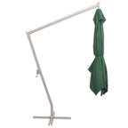 vidaXL Ampelschirm 300x300 cm Grün Aluminium-Mast