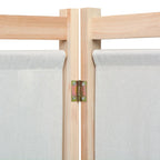 vidaXL 3-teiliger Raumteiler Creme 120 x 170 x 4 cm Stoff
