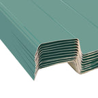vidaXL Dachpaneel 12 pcs Grün 129 x 45 cm Verzinkter Stahl
