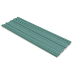 vidaXL Dachpaneel 12 pcs Grün 129 x 45 cm Verzinkter Stahl