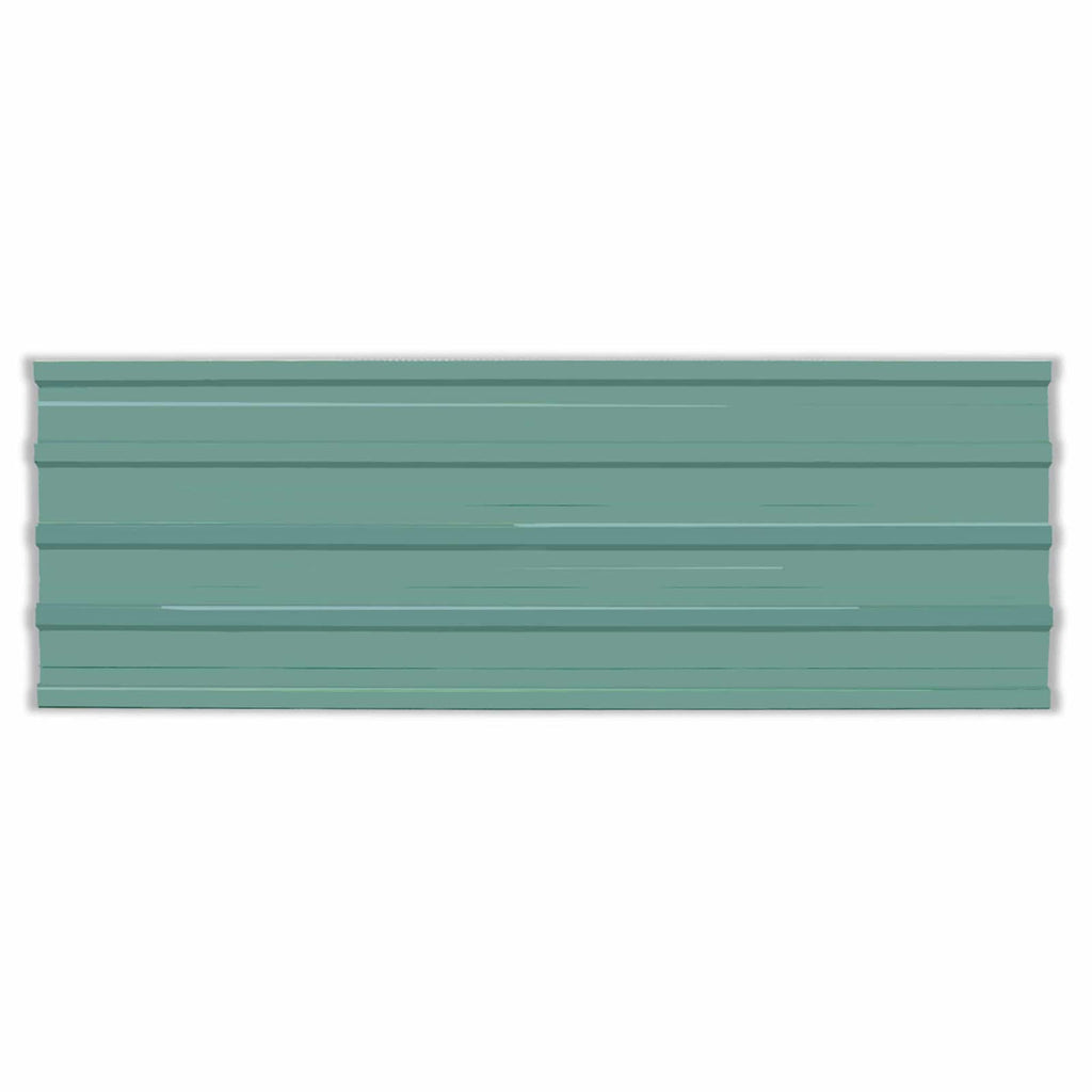 vidaXL Dachpaneel 12 pcs Grün 129 x 45 cm Verzinkter Stahl