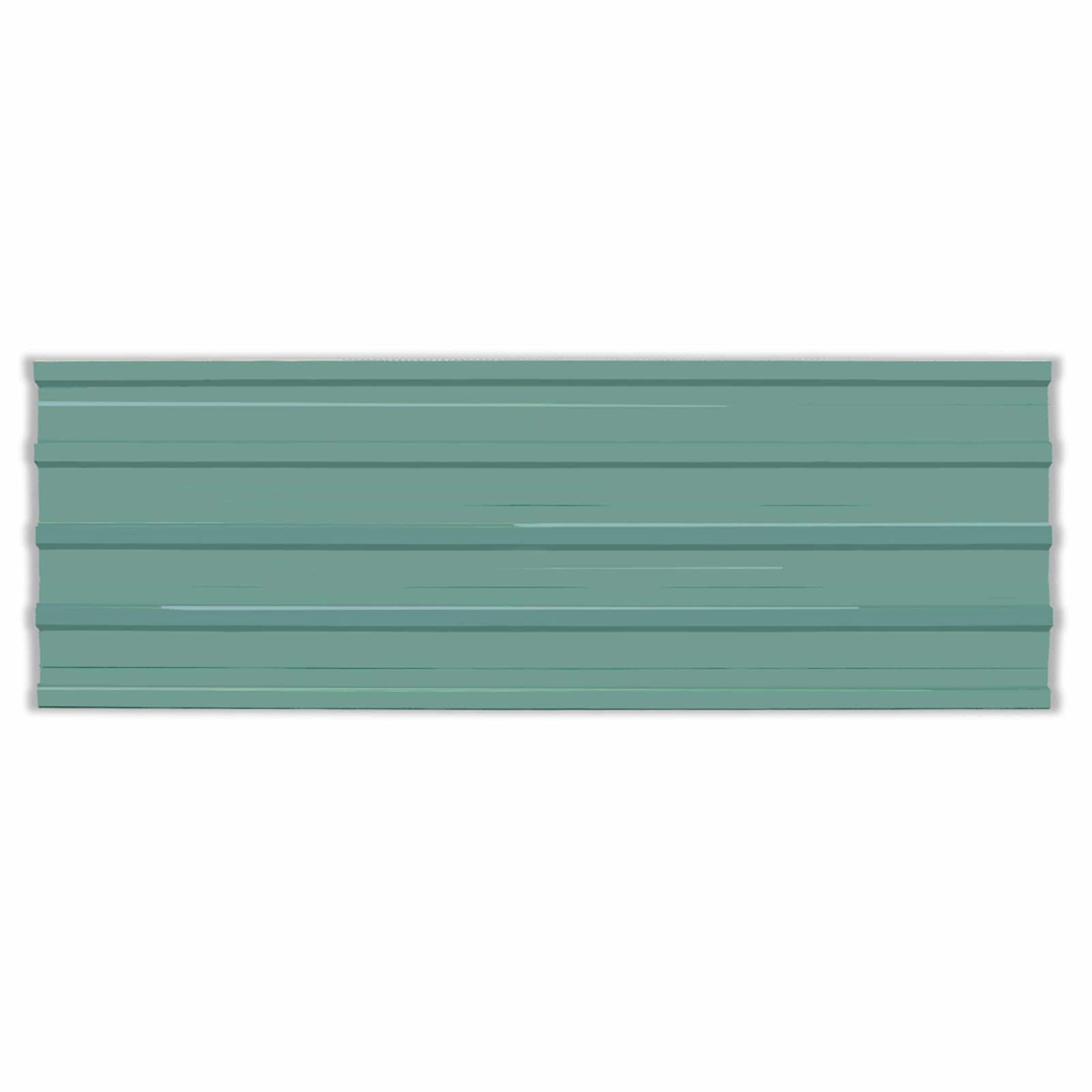 vidaXL Dachpaneel 12 pcs Grün 129 x 45 cm Verzinkter Stahl