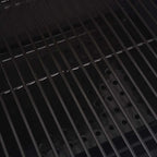 vidaXL Holzkohlegrill Smoker mit Ablage Schwarz