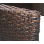 vidaXL Gartenstühle 2 Stk. Poly Rattan Braun