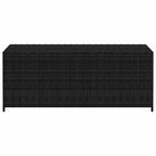 vidaXL Garden-Auflagenbox Schwarz 150x50x60 cm Poly Rattan