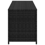vidaXL Garden-Auflagenbox Schwarz 150x50x60 cm Poly Rattan