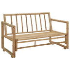vidaXL 2-Sitzer Gartensofa mit Polstern Bambus